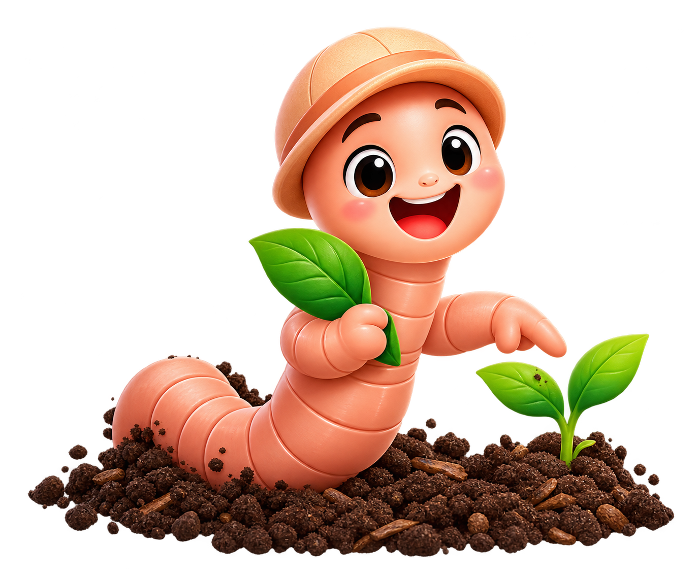 Wormy, the soil scientist