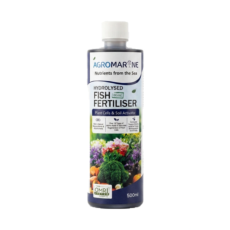 Serbajadi Agromarine Organic Hydrolysed Fish Fertiliser on a white background.