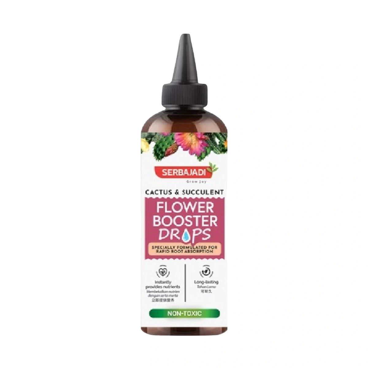 Serbajadi Cactus & Succulent Flower Drops Booster - Boosts Bigger, Vibrant Blooms - Resolves Poor Flowering