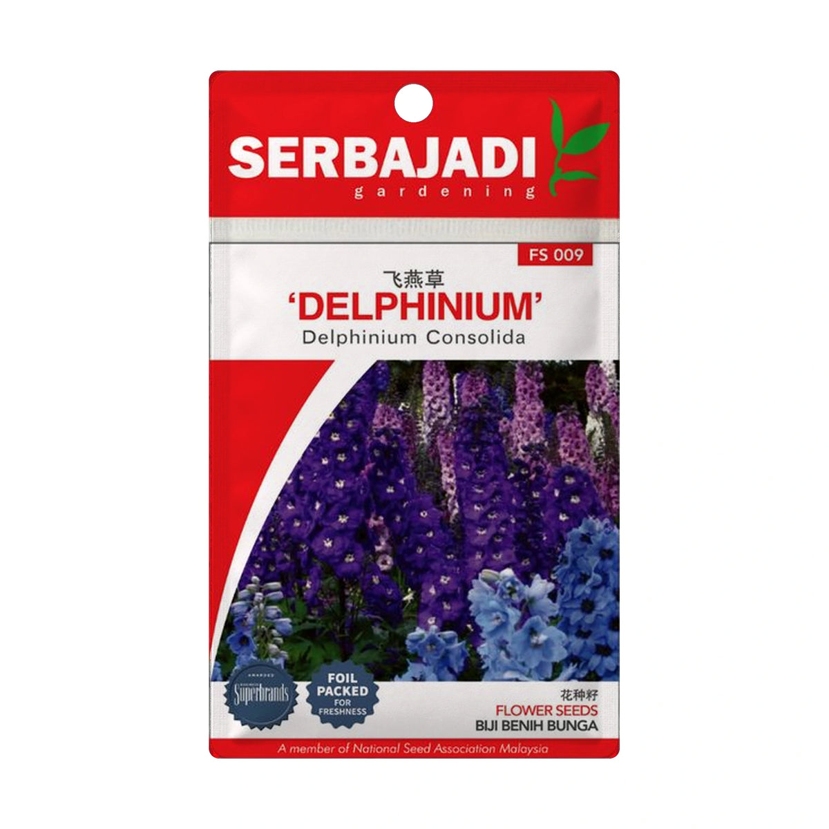 Serbajadi Flower Seed Delphinium FS009 for Vibrant Blooms