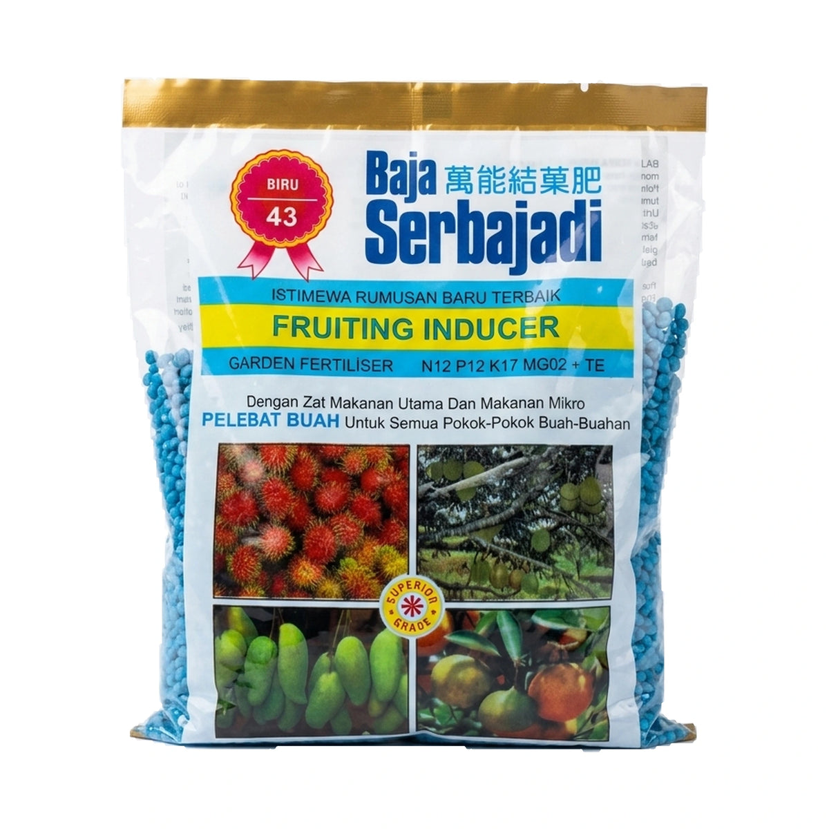 Serbajadi Fruiting Inducer 43 - Boosts Fruit Production & Prevents Poor Fruiting