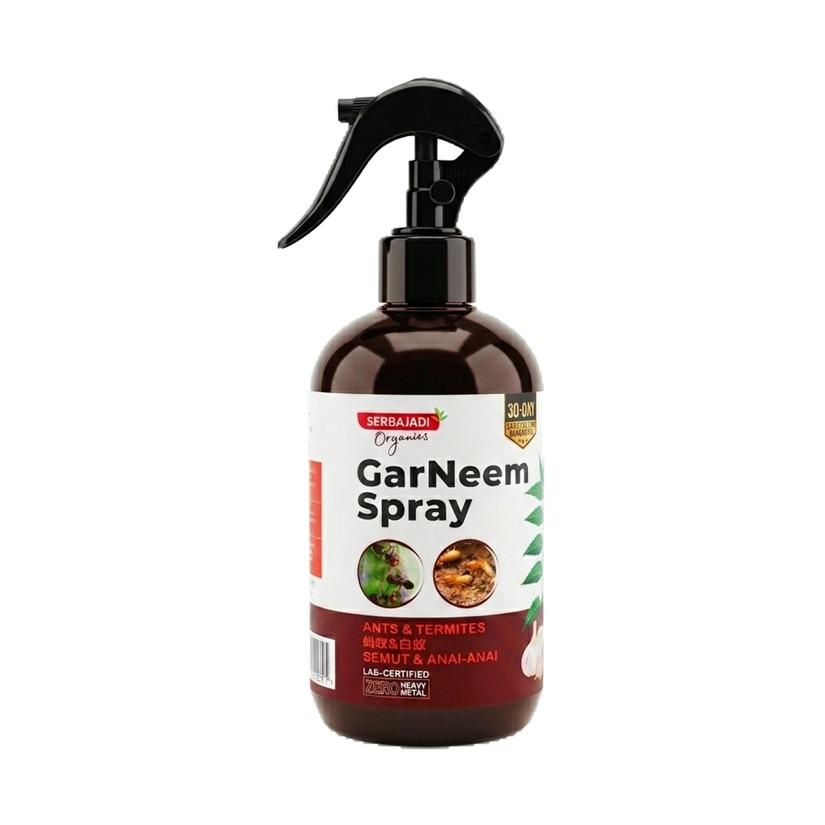 Serbajadi Organics GarNeem Spray for Garden Ants & Termites - Kills & Repels Garden Ants & Termites