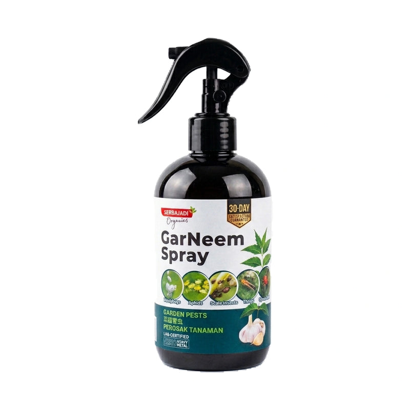 Serbajadi GarNeem Garden Pest Spray on a white background.