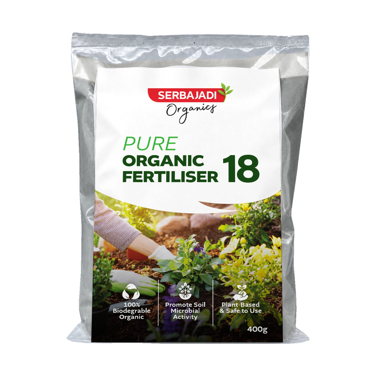 Serbajadi Pure Organic Fertiliser - Promotes Healthy Growth for Stunted Plants & Poor Soil