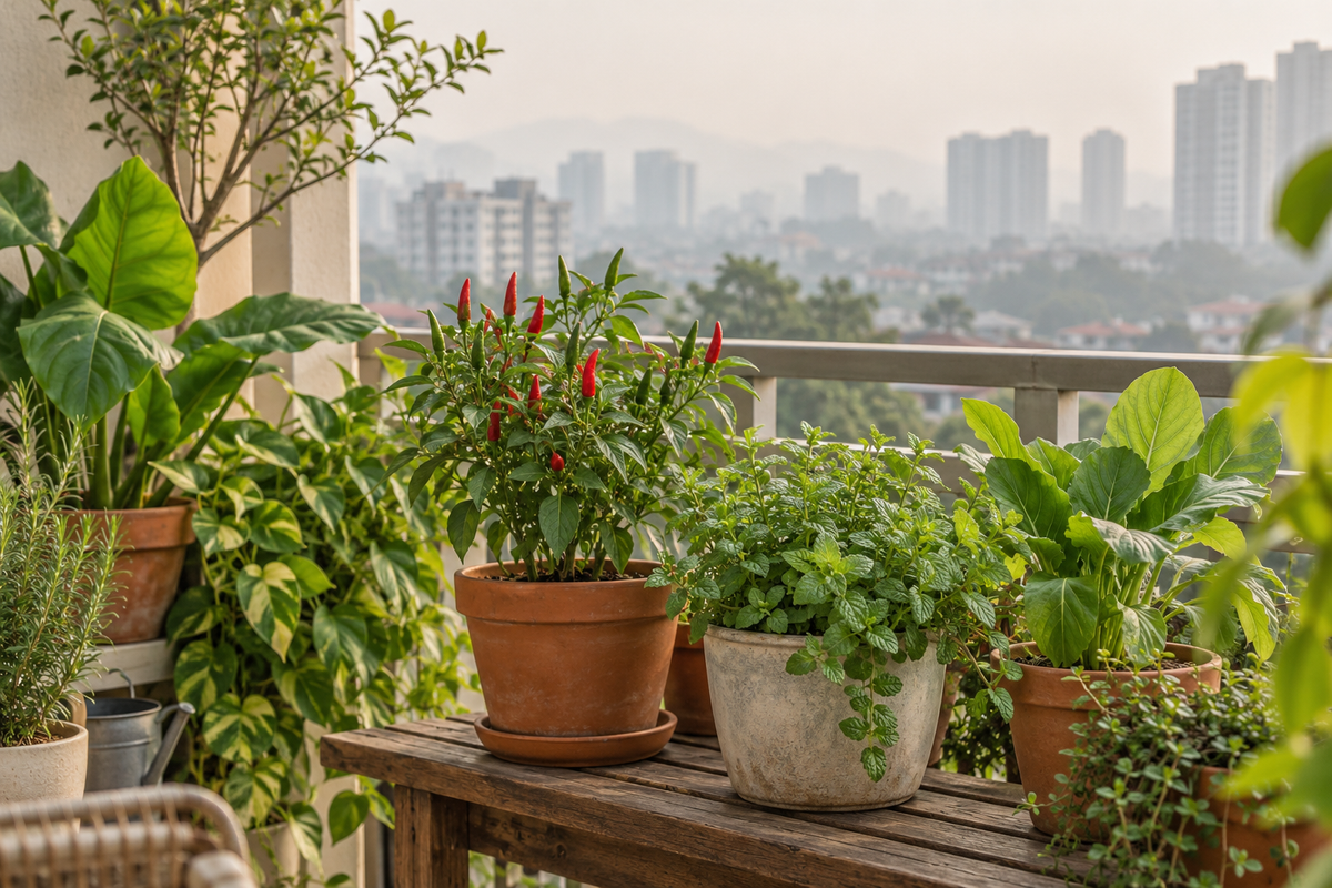 Gardening During Haze in Malaysia