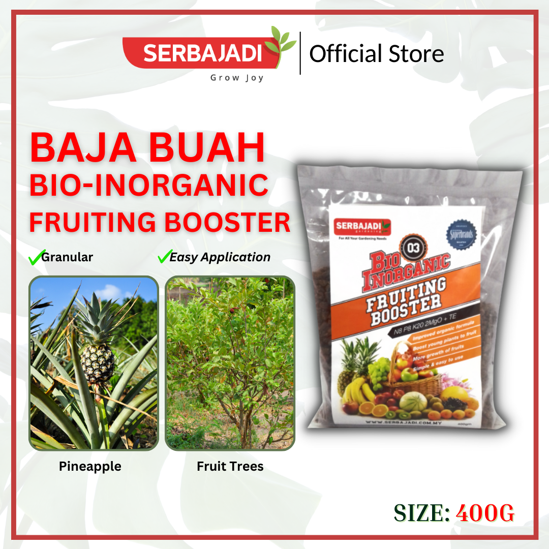 BUY 2 FREE 1 Serbajadi Bio-Inorganic Fertiliser Series/ Baja Sayur Baja Gemuk Tanaman Baja Bunga Baja product image 2