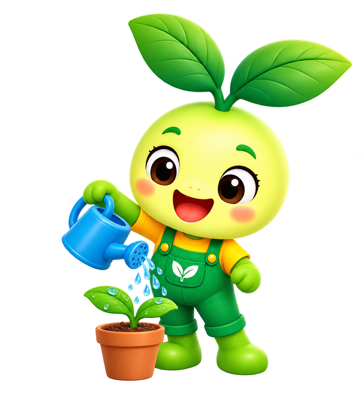 Jadi watering a little plant
