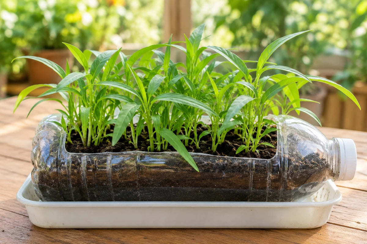 Kangkung in a Bottle growing project