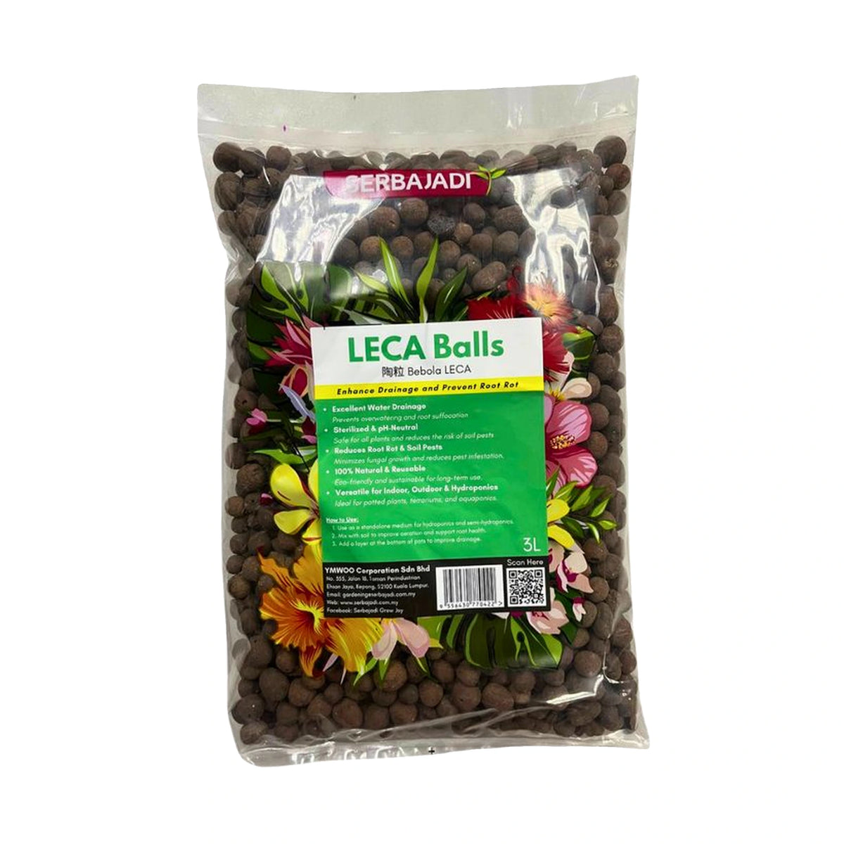 Serbajadi Leca Expanded Clay - Excellent Drainage & Aeration for Healthier Plants
