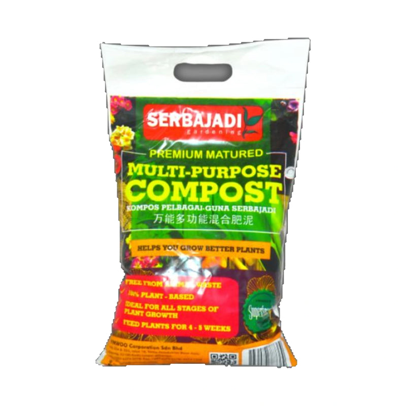 Serbajadi Multi Purpose Compost on a white background.