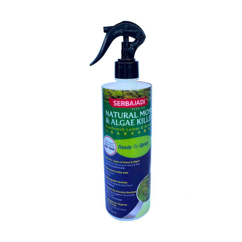 Serbajadi Natural Moss & Algae Killer on a white background.