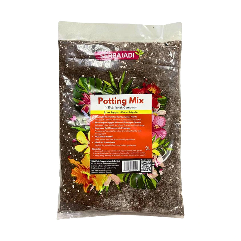 Serbajadi Potting Mix on a white background.