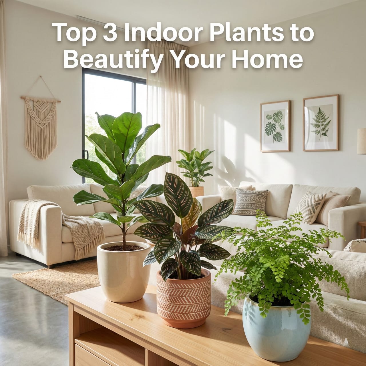 Top 3 indoor plants