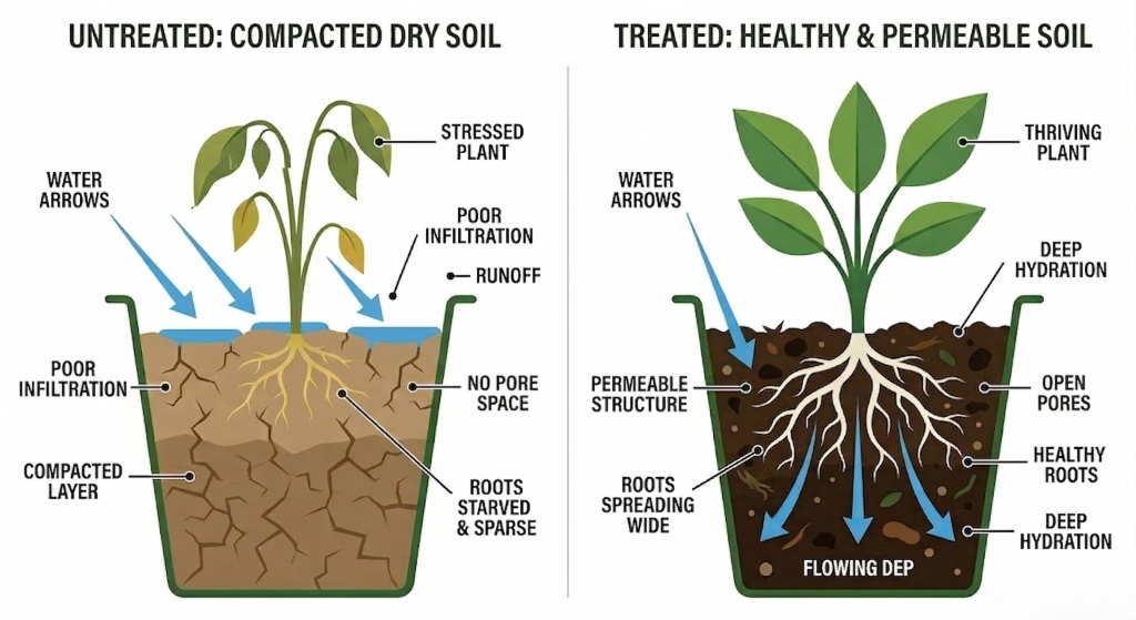 Soil wetter comparison